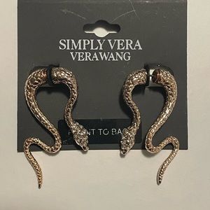 Vera Wang Snake Earrings